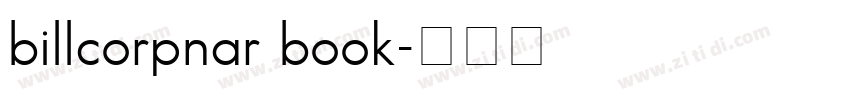 billcorpnar book字体转换